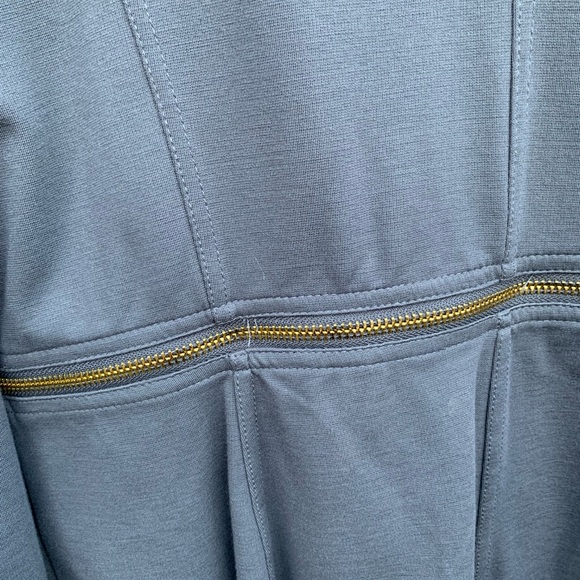 IMAN Grey Women's Fitted Blazer with Zipper Detail - Picture 8 of 8